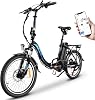E-bike folding bike 20 inch electric bike With 250W motor 36V 13Ah Removable Li-ion battery Up to 100km distance7-speed Pedelec Ebike E-Citybike E-bike for adults