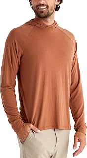 Men's Flex Hoodie - Bamboo Viscose Sun Hoodie UPF 50+ Sun Protection, Men's Pullover Hooded Shirts