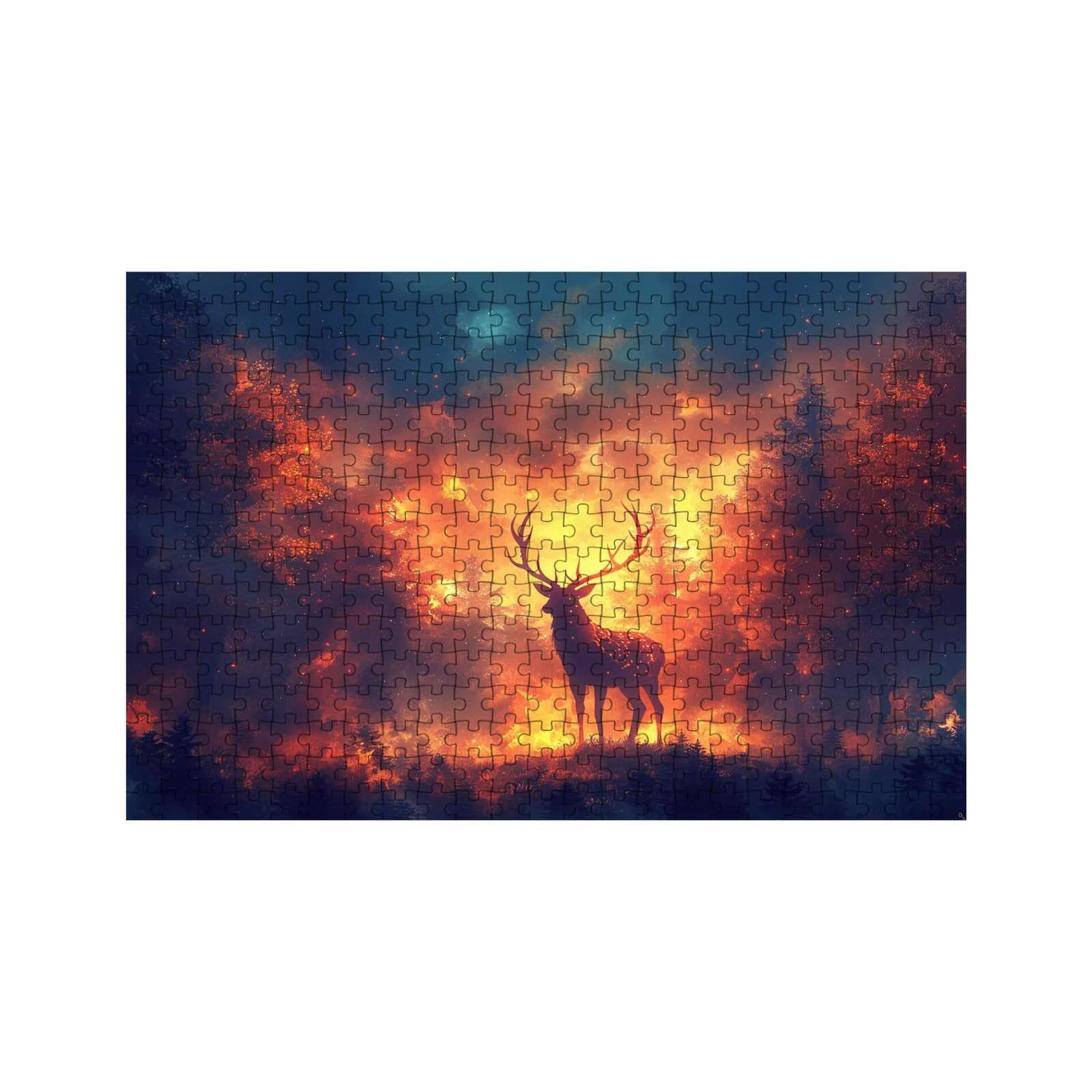 Puzzle 5000 Teile, REH Puzzle 5000 Teile Erwachsene Tier Holzpuzzle Erwachsene 105 x 160 cm, Klassische Puzzles für Geschicklichkeitsspiel Die Ganze Familie Zusammen für Wanddeko Geschenke LZPT-03813