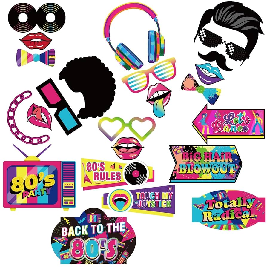 Amazon.com: M AMFEOV 40 Pcs 80s Photo Booth Props, 80s Party Decorations 80s Props, 80s Birthday Party Decorations Disco Party Photo Booth Props, 1980s Party Decorations 80's Photo Booth Props for Party : amazon-com-m-amfeov-40-pcs-80s-photo-booth-props-80s-party-decorations-80s-props-80s-birthday-party-decorations-disco-party-photo-booth-props-1980s-party-decorations-80-s-photo-booth-props-for-party