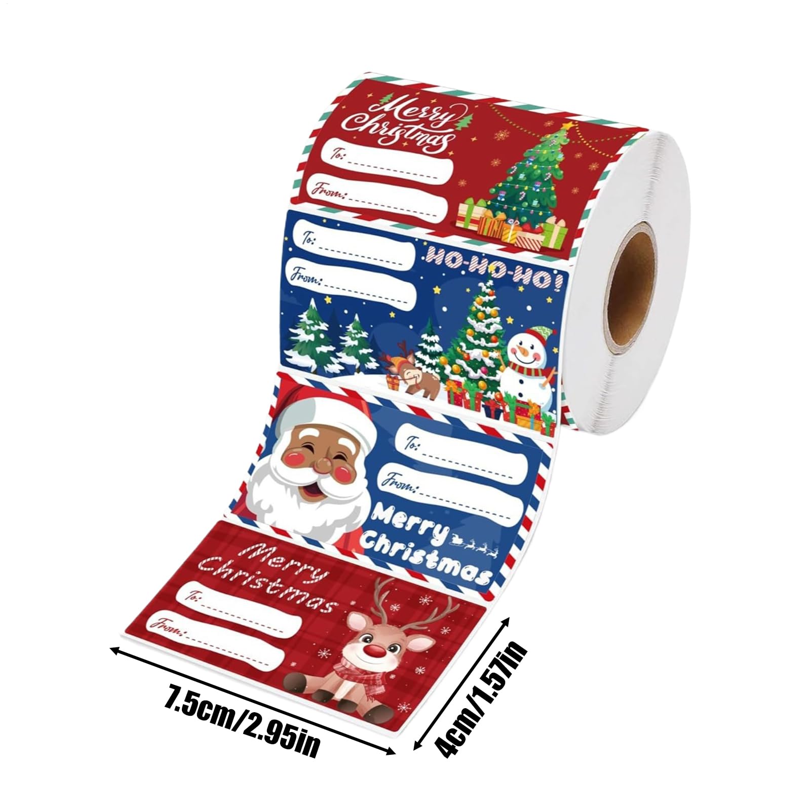 Adesivi Etichette Natale Decorazioni Cartellini Festive