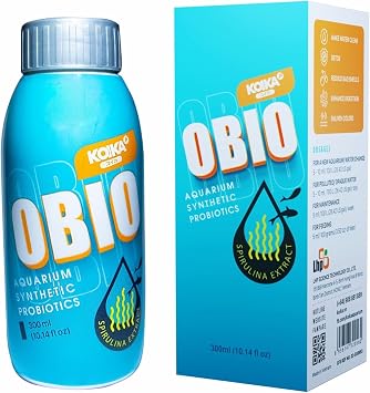 KOIKA OBIO Aquarium Water Treatment, Quick Effect After 8-10 Hours, Improvement of Digestion and Immune Systems, Enhance Growth of Fish & Shrimp Liquid, 750ml 25.36 fl oz