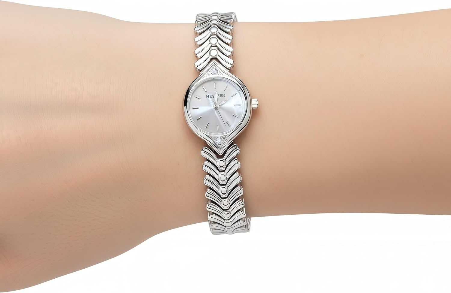 Small Gold Watches for Women's Dainty Analog Dress,Unique Designer Trendy Bangle Bracelets for Women Diamond Watch Oval Case Mother of Pearl Dial, Water Resistant with Tools