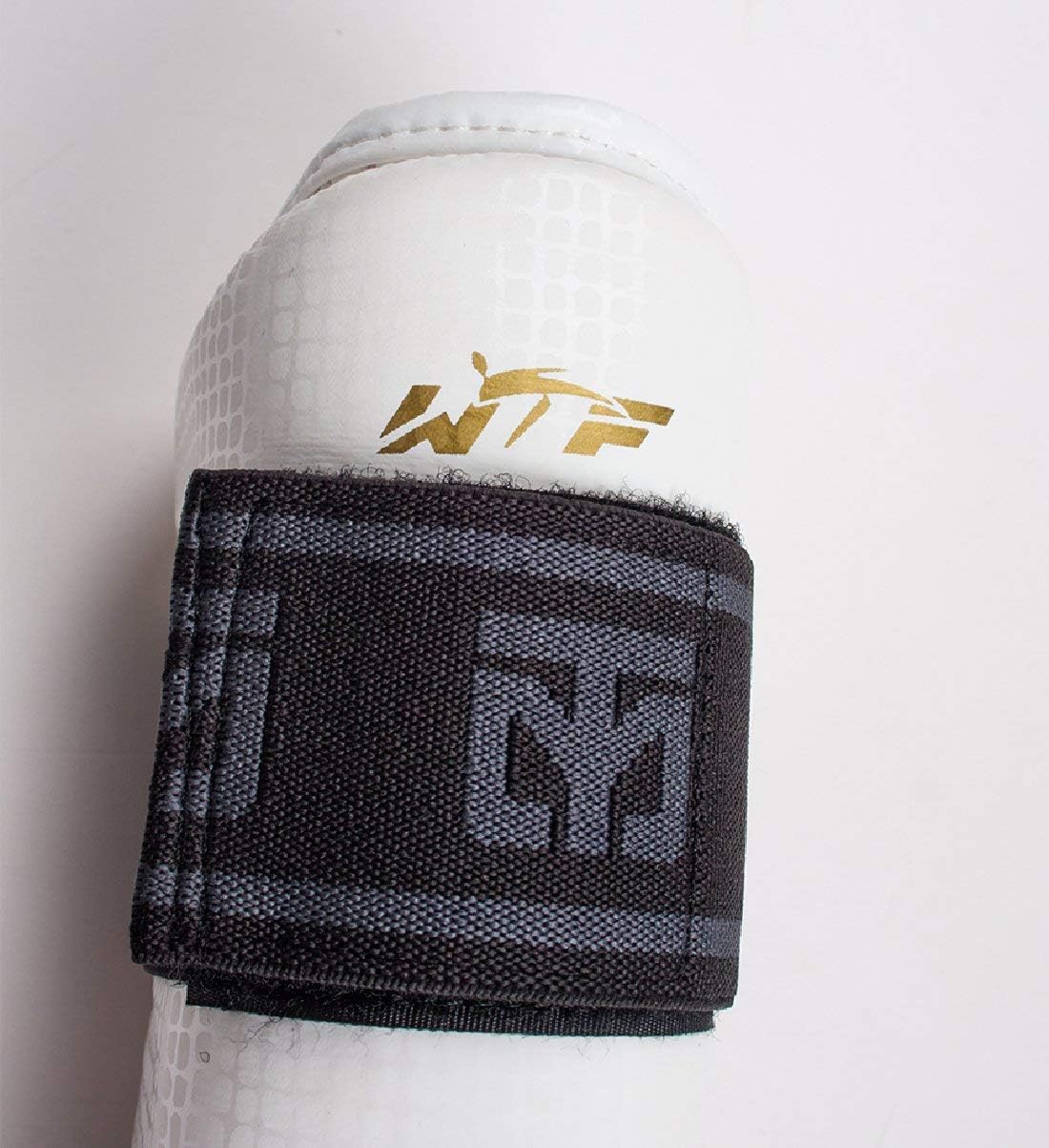 MOOTO Taekwondo Extera Forearm Protector Black/White WTF Approved TKD Martial Arts MMA Kick Boxing (1.White, 3.M(4.98-5.58ft or 152-170cm))