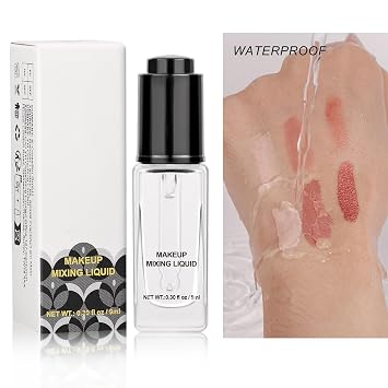 Makeup Mixing Liquid, Makeup Fixer Cosmetics Pigment Activator, Eyeliner Sealer, Pigment Enhancer, Durability Waterproof Transparent Make-up Fixer Liquid Drops (1)