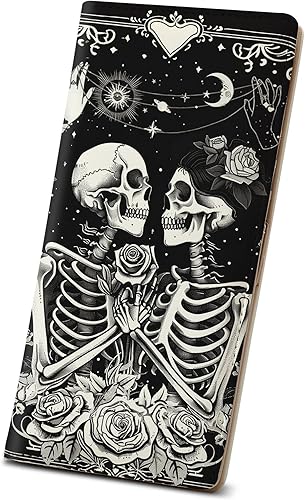 Miniatura 29 de Billetera para mujer, billetera RFID para mujer, delgada y delgada para tarjetas de crédito, cartera organizadora de piel sintética, bonita cartera