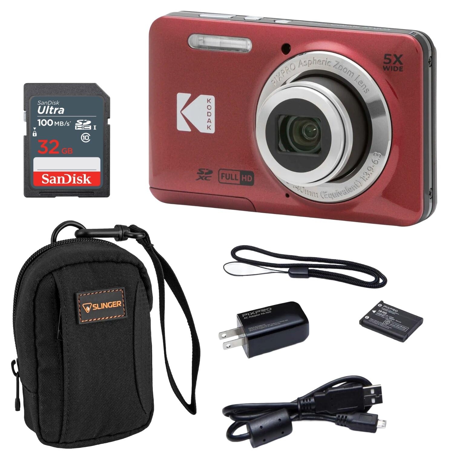 新品　KODAK PIXPRO FZ55 デジタルカメラ KODAK PIXPRO FZ55 16MP Digital Camera with 5X Optical Zoom