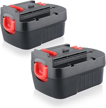 VANTTECH 2Packs 4.8Ah Ni-MH HPB14 Replacement for Black and Decker 14.4V Battery FSB14 FS140BX A1714 499936-34 BD1444L A14 Compatible with Black and Decker 14.4V Cordless Power Tools