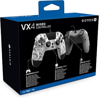 Gioteck VX4 Wired Controller for PlayStation 4 (PS4) - Light Camo