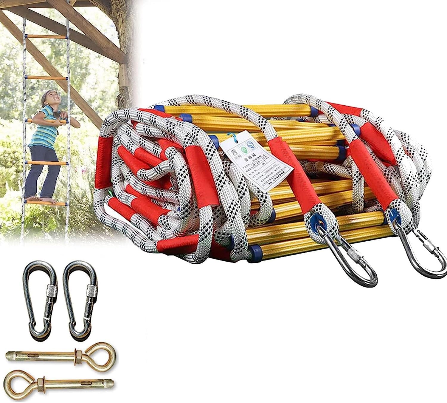 Emergency Rope Ladder, Rescue, Escape Window For, Evacuation, And Wall Maintenance(39ft/12m)