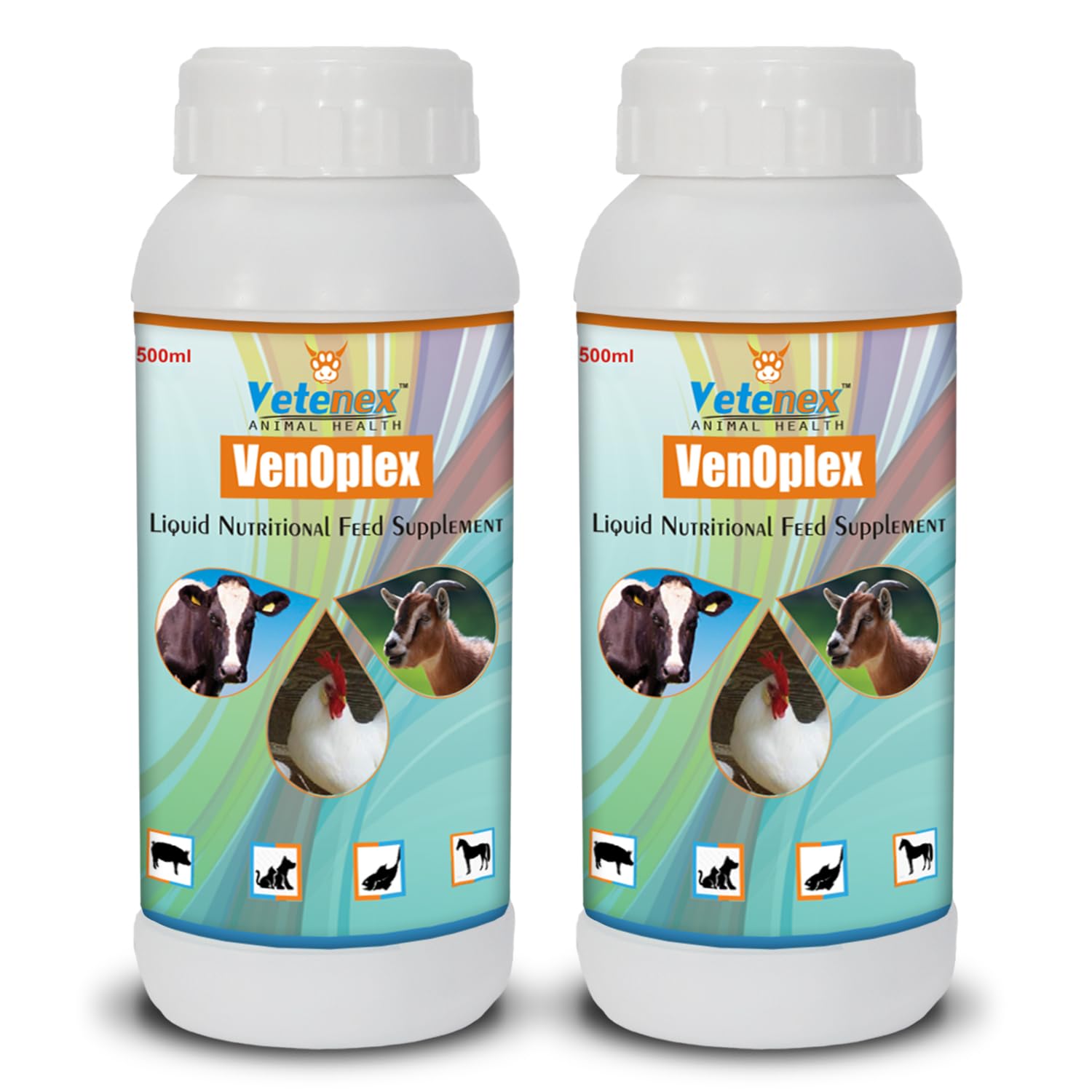 VETENEX VenOplex - Vitamin B Complex Liquid Supplement for Cattle, Poultry, Goat & Pig - (Pack of 2) (B0C6MMW49F) Amazon Price History, Amazon Price Tracker