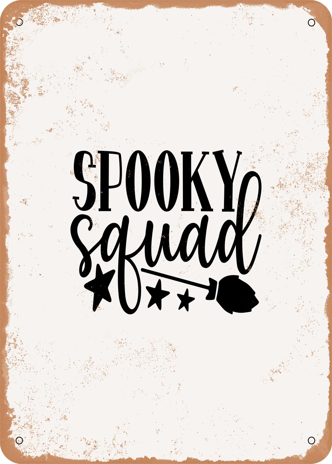 Metal Sign - Spooky Squad - Vintage Look home decor