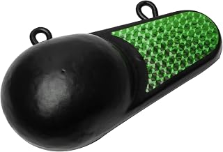 3006.8975 Coated Keel-Style Downrigger Weight - 6 lbs. with Green Flash