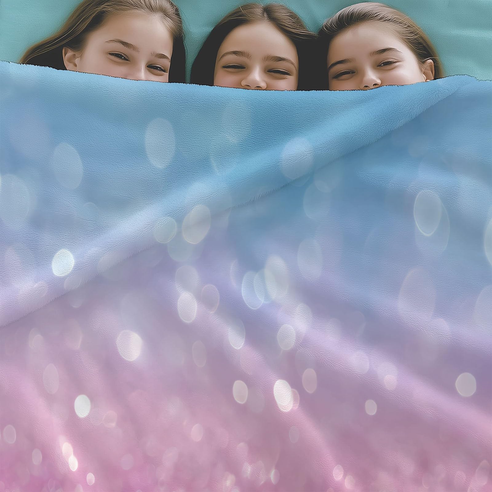 Genérico Flanelowy koc Flanelowy Kolor Gradient 180x200 cm Koce Polarowe Sherpa, Ciepły i Wygodny Koc, Dekoracyjne Koce Na Krzesło Sofa Łóżko, Prezent Dla Dorosłych I Dzieci