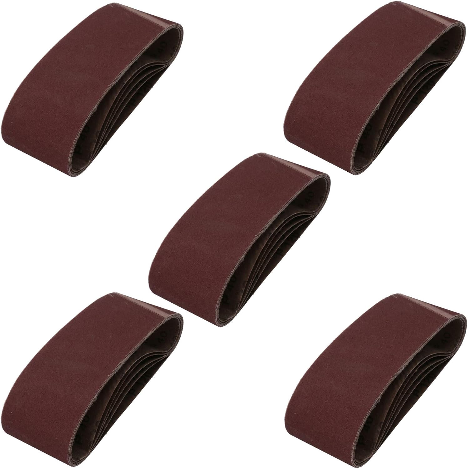 75mm x 457mm Mixed Grit 40-120 Abrasive Sanding Belt Sander Discs 25 Pack