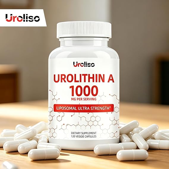 Urolithin A Supplement 1000mg, High Purity Formula, Mitochondrial Support