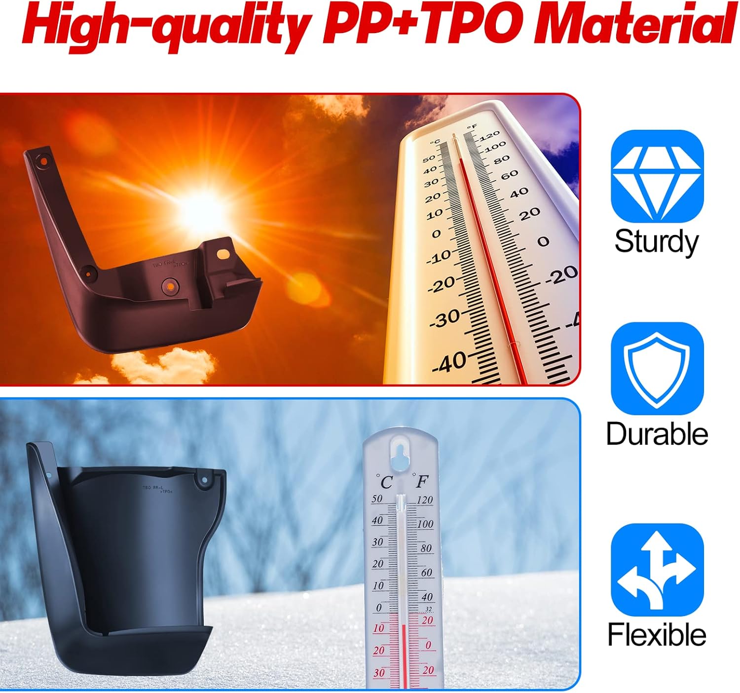 BDFHYK Mud Flaps Splash Guards 4PCS Front & Rear Side Mud Guards Compatible with Honda Accord 2008-2012 (Sedan Model Only) Without OEM Fender Flares