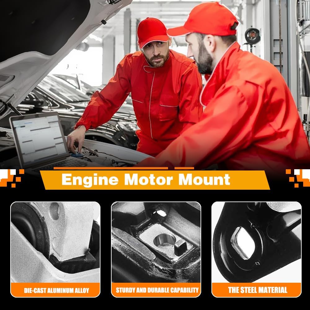 Engine Motor Mount Set 3PCS FIT 2003–2007 Ford Focus 2.3L, 2005–2007 Focus 2.0L, 2010–2013 Transit Connect 2.0L – Replace A2939 A2986 A5495