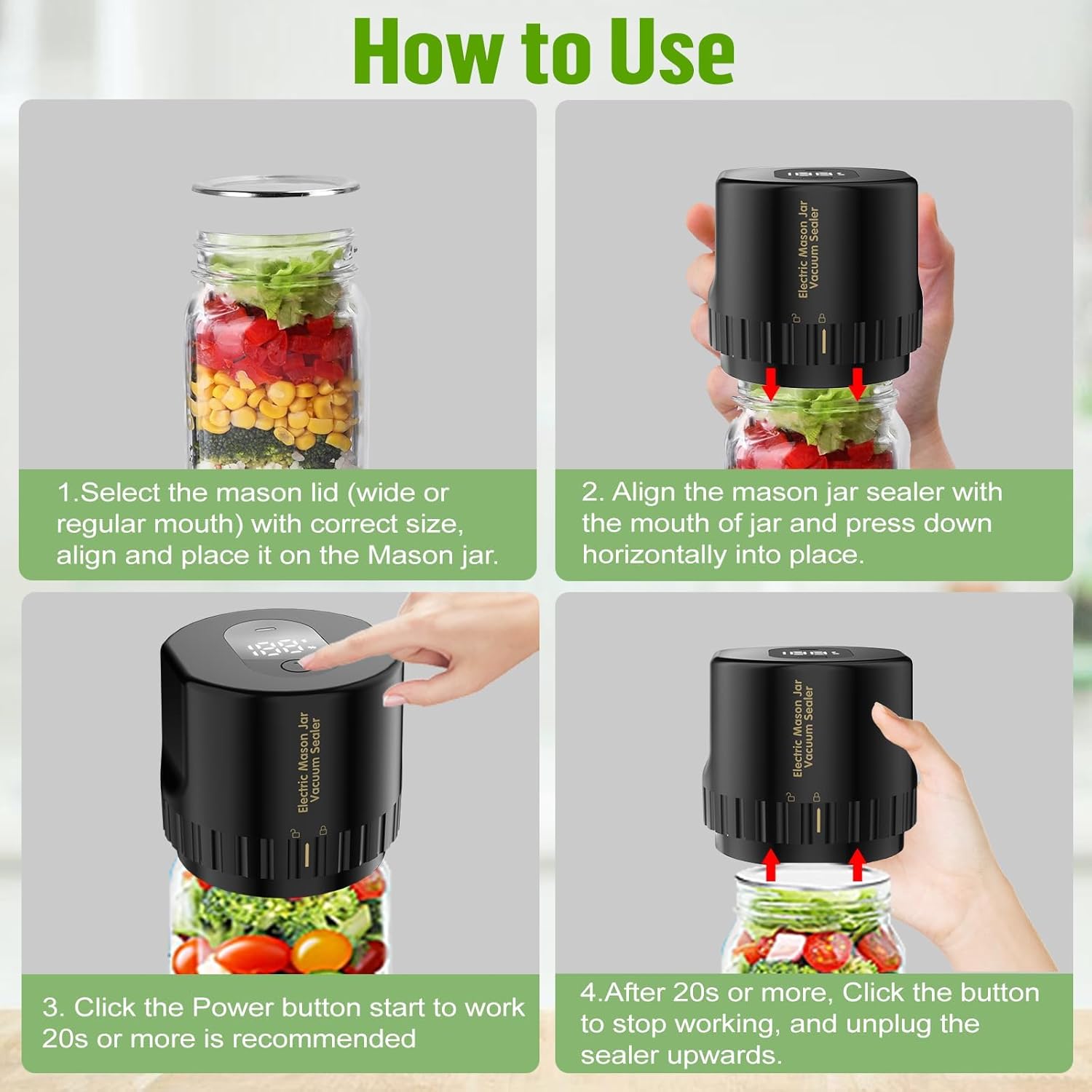 electric mason jar vacuum sealer