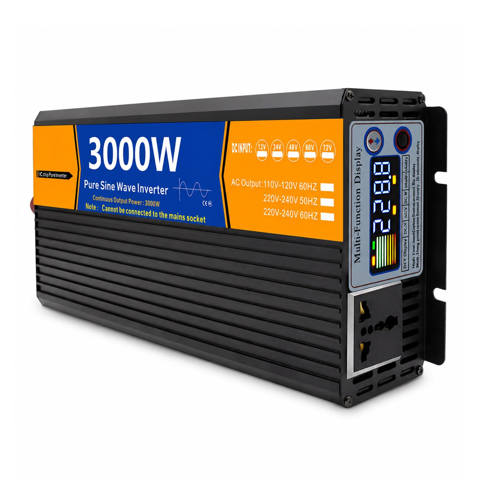 Inverter di Potenza a Onda sinusoidale Pura da 3000 W per Auto, Camion 48V-220V