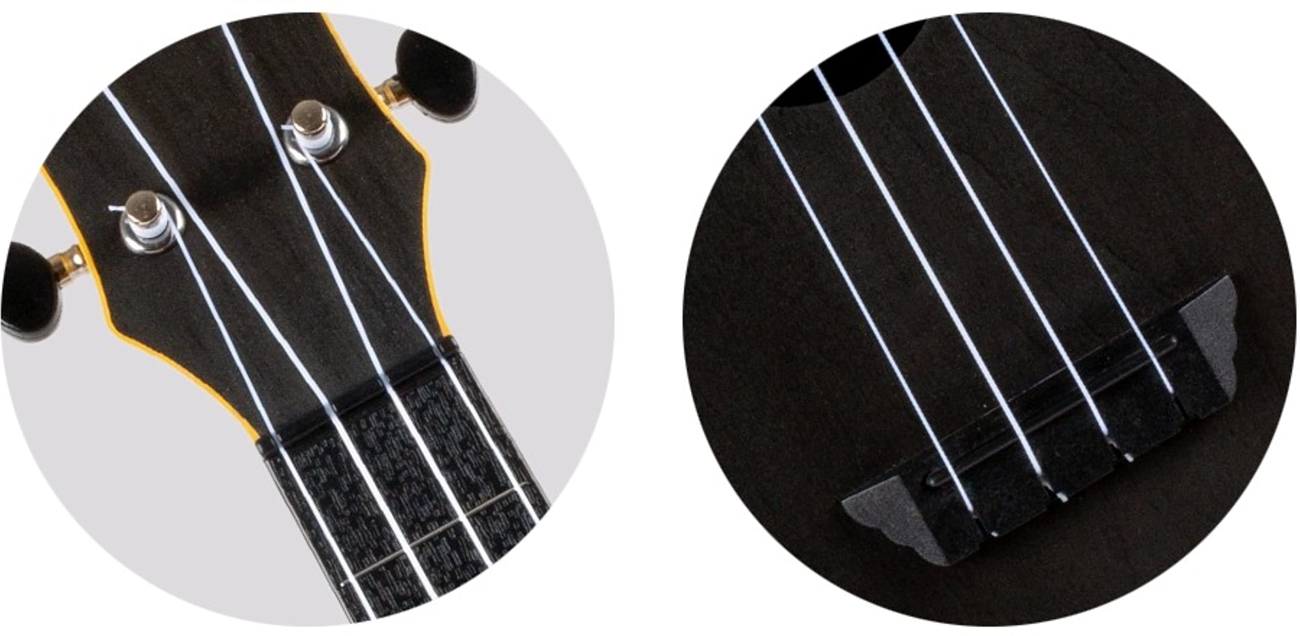TUC35 ABS koncertowa ukulele podróżne - czarne