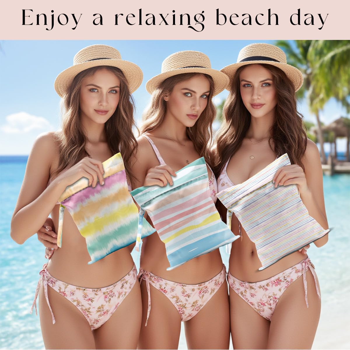 3 bolsas húmedas, bolsas húmedas y secas, bolsa impermeable, bolsa pequeña para lavandería, bolsa húmeda para piscina, playa, traje de baño, bolsa de maquillaje, pañales, artículos esenciales