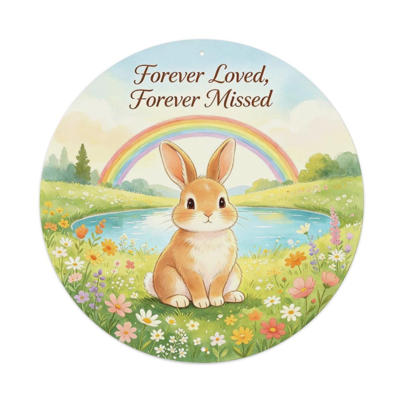 Forever Loved Metal Tin Sign Plaque