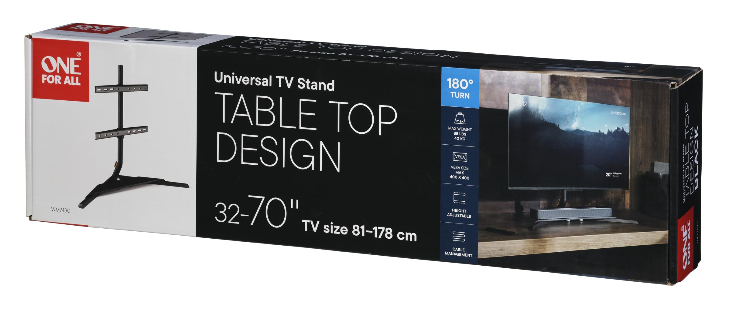 Supporto per TV da piano di design One For All (WM7430)