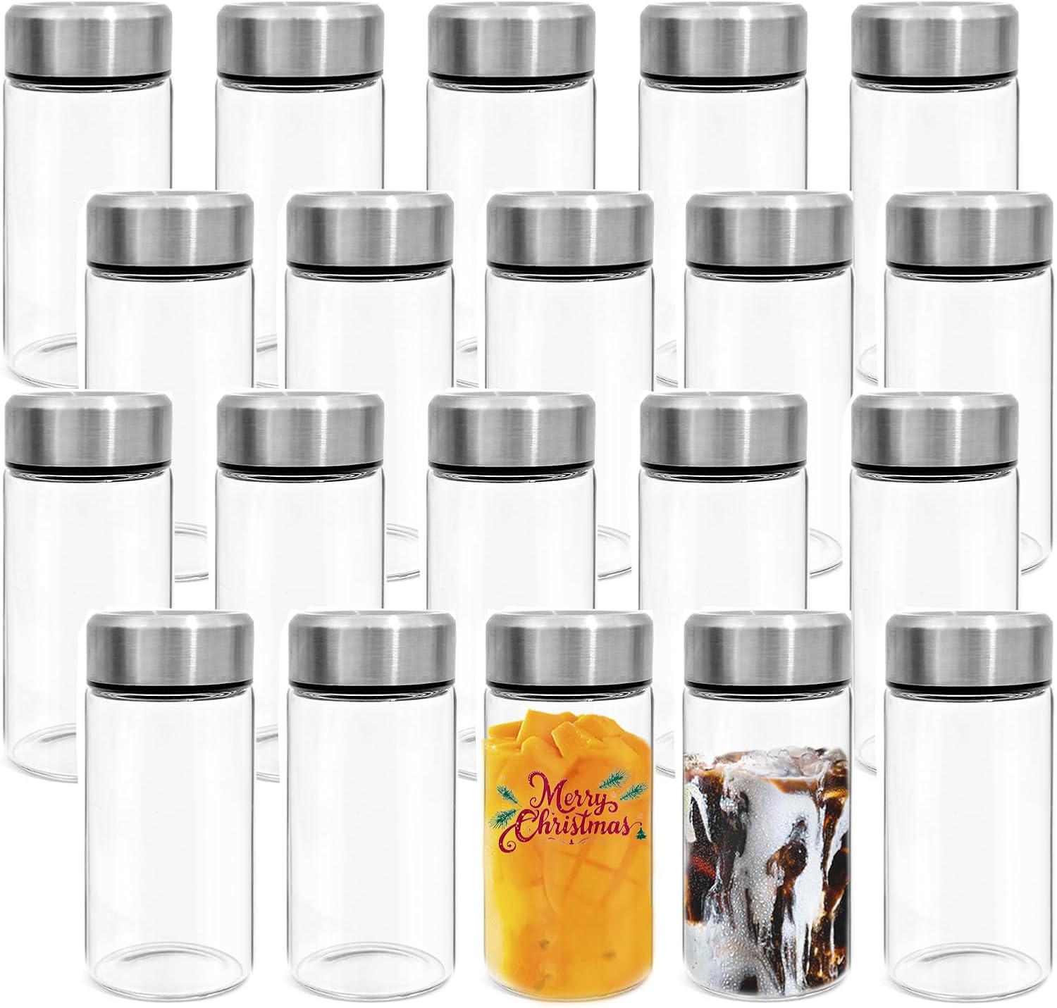  Wide Mouth Glass Bottles