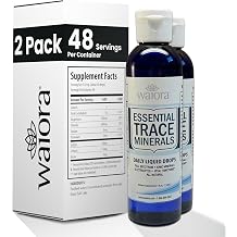 Waiora Essential Trace Minerals | Help Replenish Lost/Depleted Mineral | 60+ Ionic Trace Minerals | Support Bodys Vital Functions, pH Balance | Plus Electrolytes for Hydration 2 Bott / 96 serv