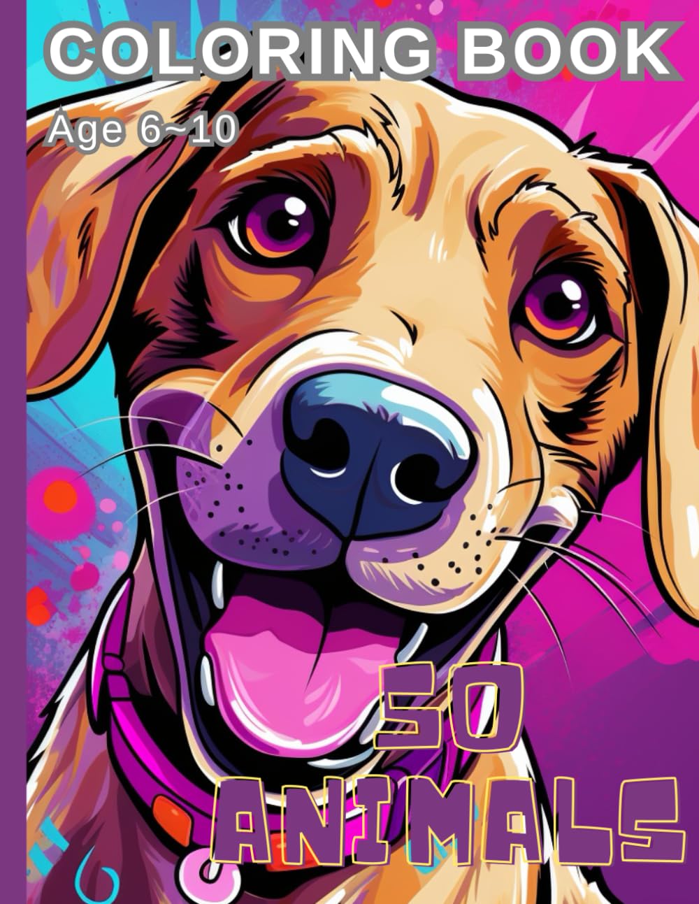 50 animals coloring book lovely 50 Animal Coloring book kids 610 kim