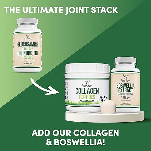 Miniatura 5 de Glucosamina condroitina triple fuerza (1,500 mg de sulfato de glucosamina, 1,200 mg de condroitina) 180 tabletas, suministro de dos meses