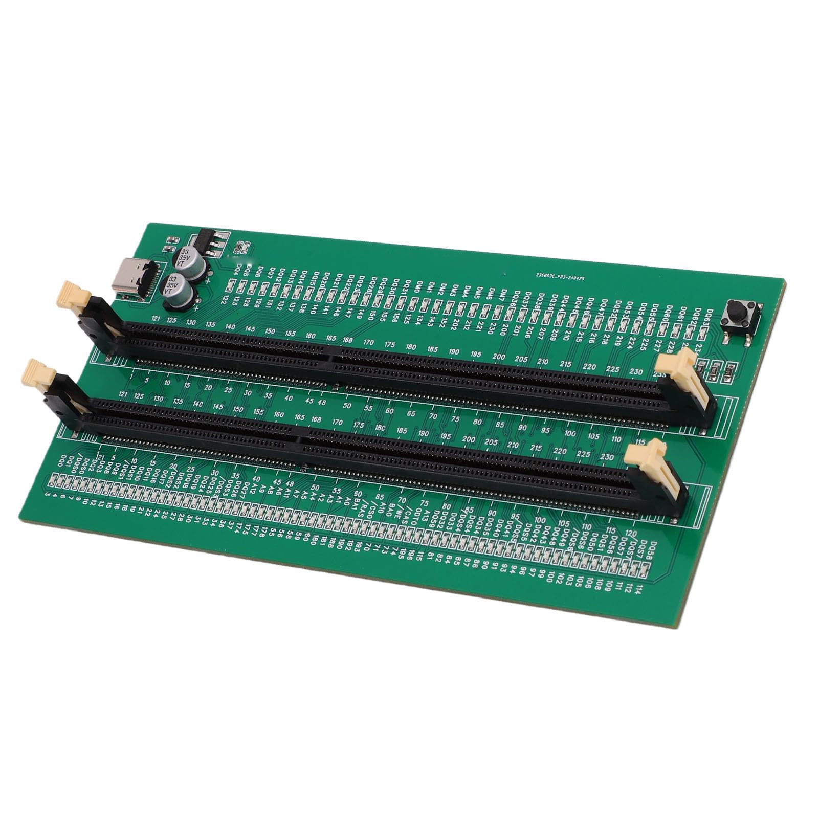 Tester pamięci Mavaol DDR3 Analizator diagnostyczny pamięci zasilacza typu C z diodą LED do rozwiązywania problemów