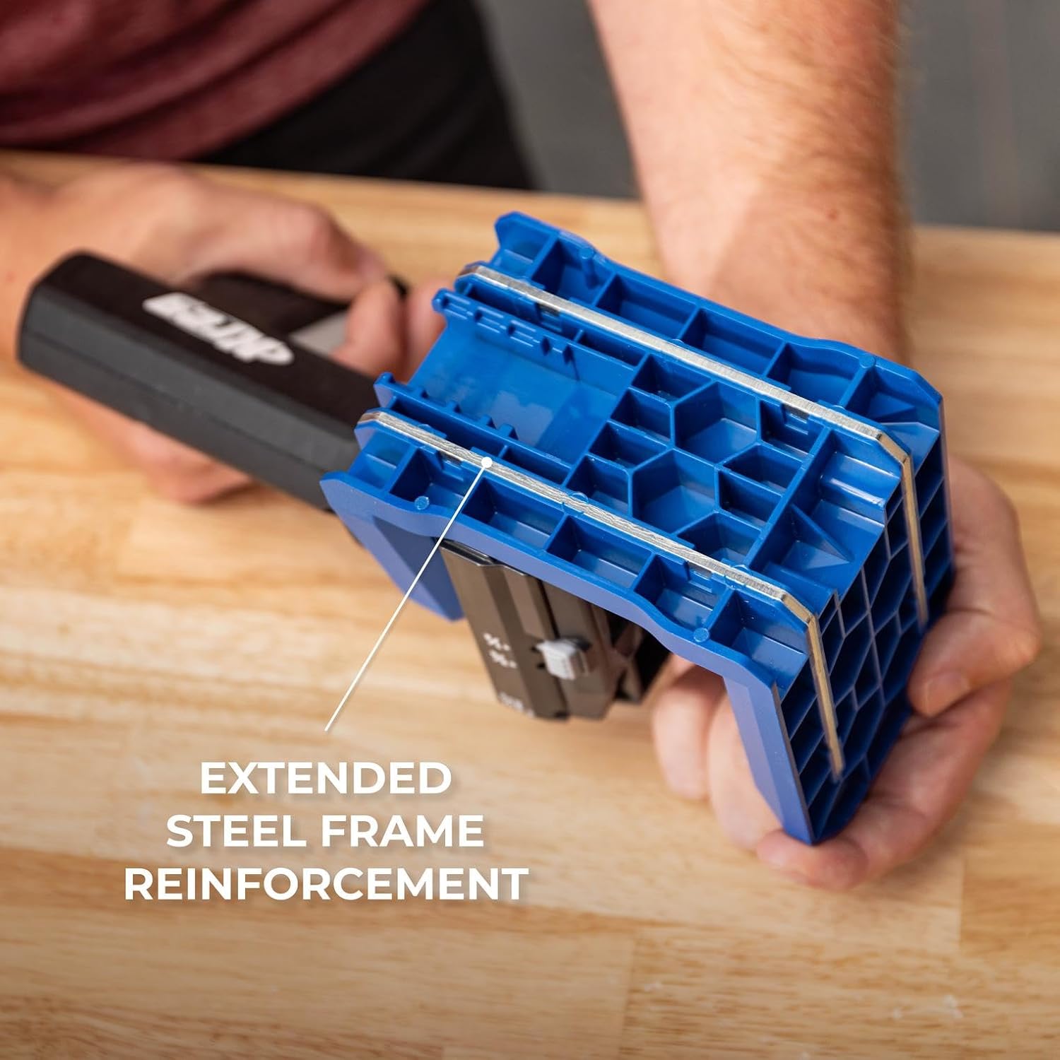 Kreg 520 Pro Bundle with Drill, Battery & Charger - Adjustable Pocket Jig - 360° Rotating Handle - Easy Clamping - Durable Joinery Tool with Screws - For Materials 1/2" to 1 1/2" Thick - KPTDR520B