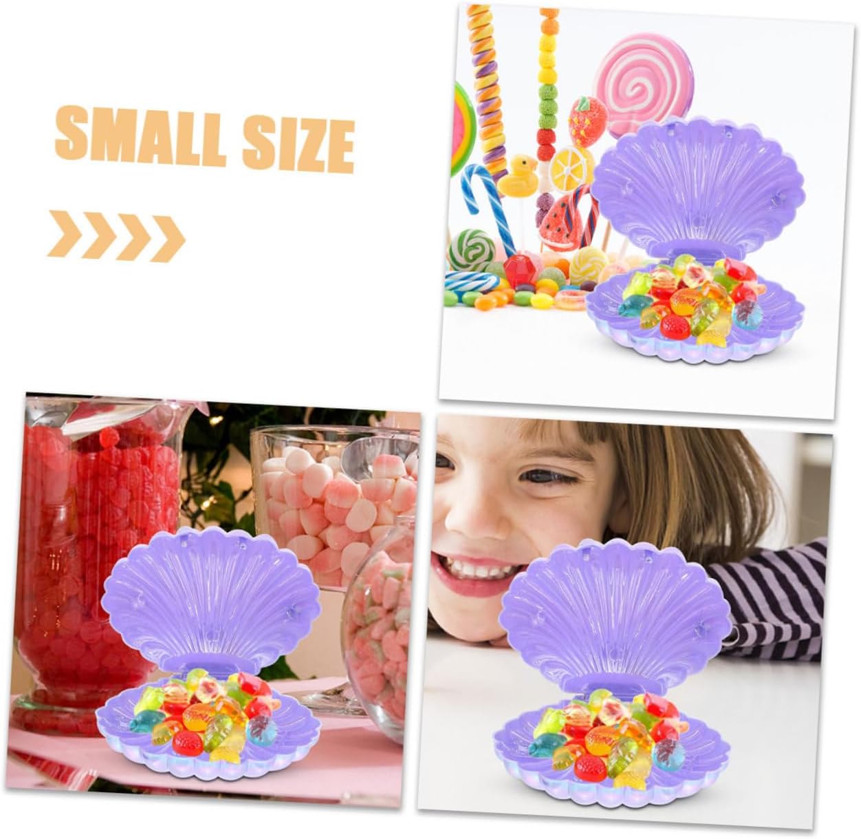 Didiseaon Seashell Candy Containers 30pcs Candy Storage Boxes Shell Trinket Boxes for Party for Candy Party Favors