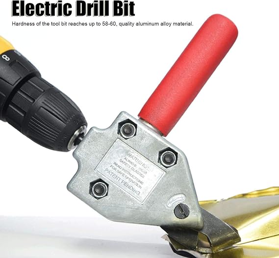 Metal Sheet Cutter Head, Metal Attachment for Electric Drill Clippers Scissors