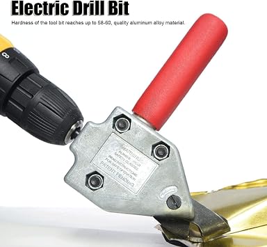 Metal Sheet Cutter Head, Metal Attachment for Electric Drill Clippers Scissors