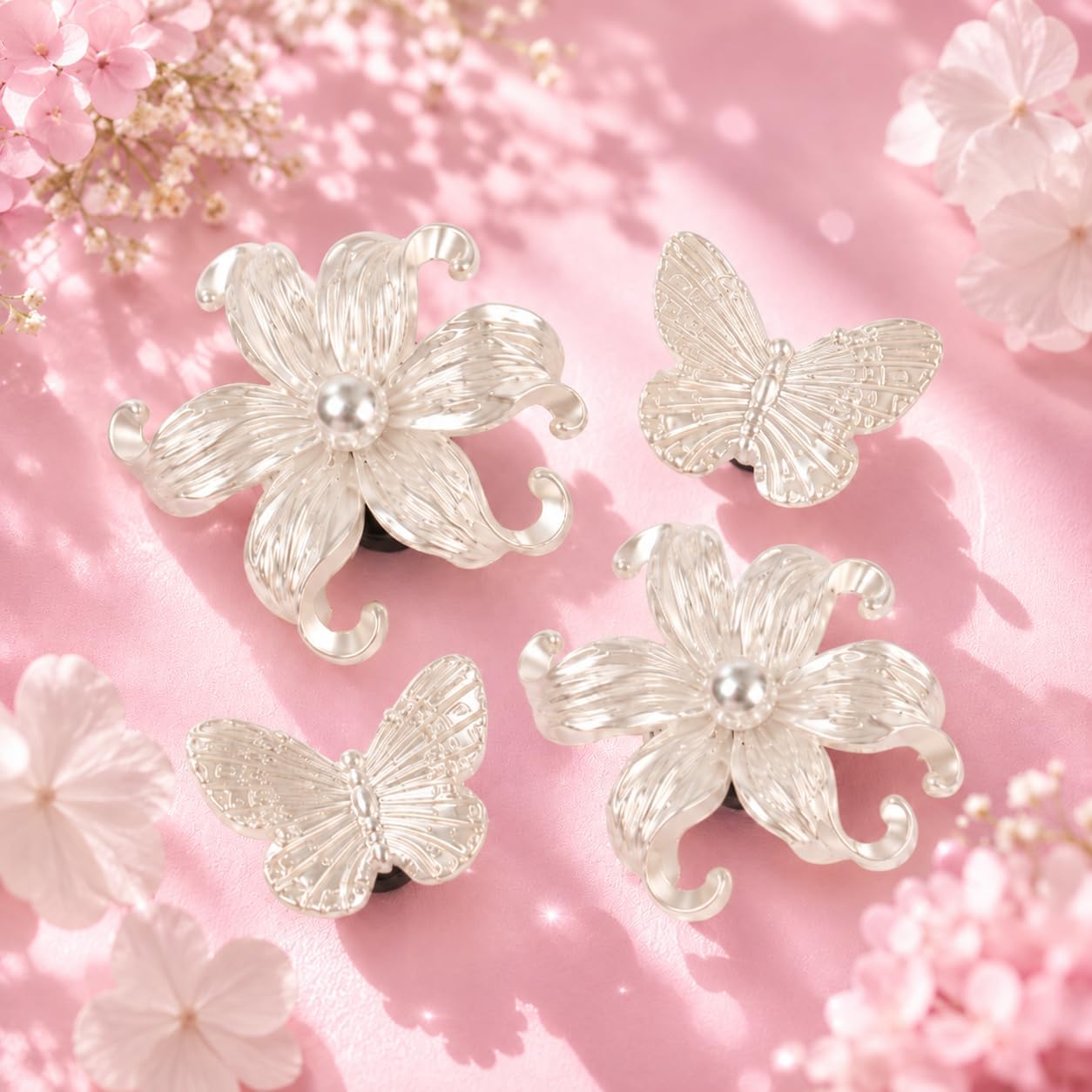 Big Flower Shoe Charms for Girls and Women, Cute Charms for Clog Sandals image 3