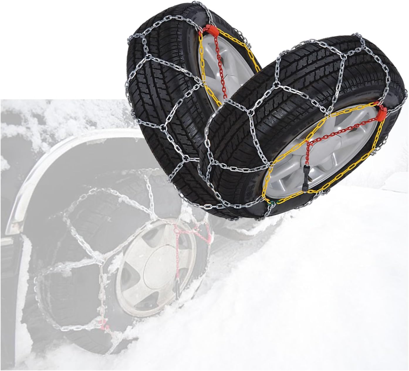 滑り止めチェーン 自動車 滑り止めチェーン チェーン スノーソックス 自動車滑り止めチェーン オフロードタイヤチェーン 高性能タイヤ