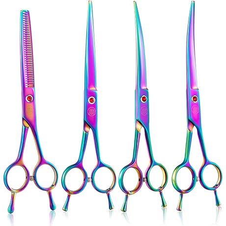 4-in-1 Dog Grooming Scissors Set: Ultimate Precision for Your Furry Friend