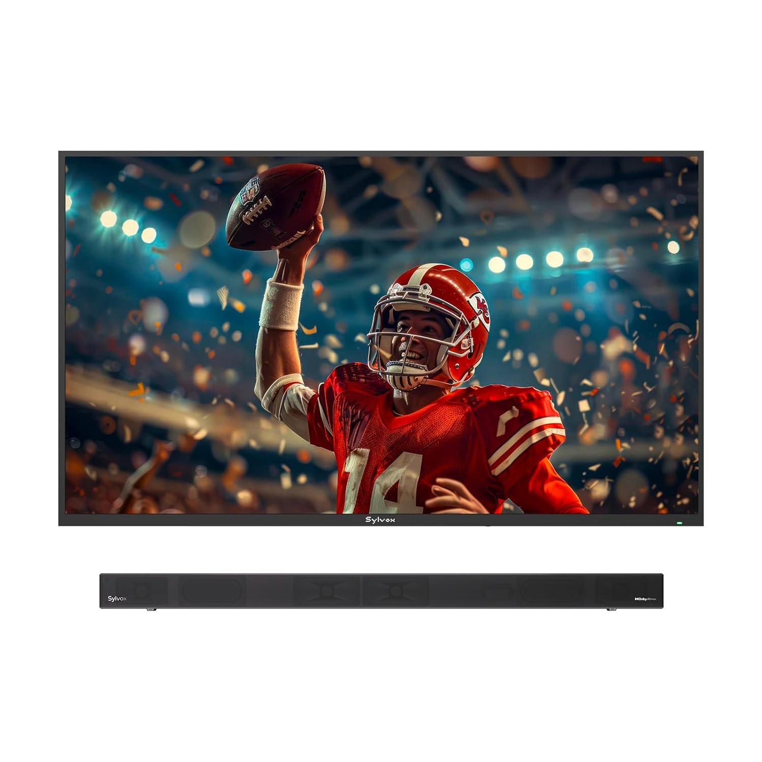 SYLVOX 55 Outdoor TV 2 1 Channel Dolby Soundbar Premium Entertainment Bundle Deck Pro 2 0 ELF S3