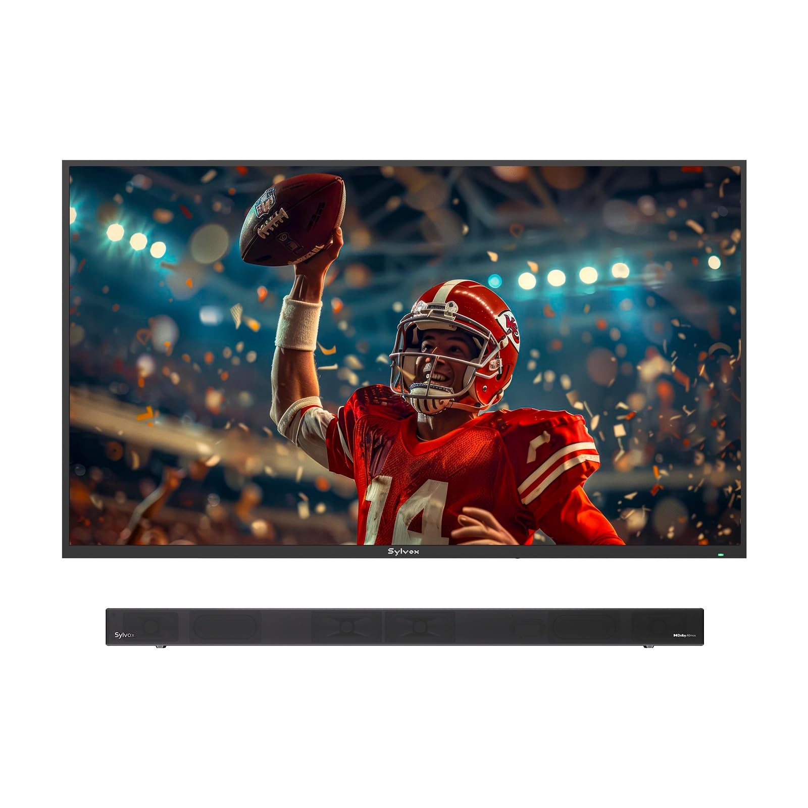 SYLVOX 55 Outdoor TV 2 1 Channel Dolby Soundbar Premium Entertainment Bundle Deck Pro 2 0 ELF S3
