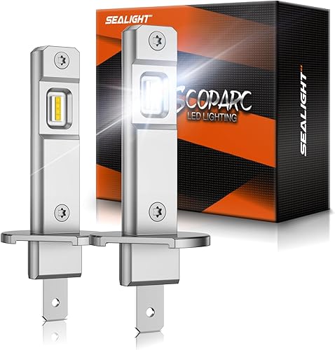 Vista 33 de SEALIGHT - Bombillas 9005/HB3, superbrillantes con 33,000 lúmenes, antiniebla, color blanco frío, 6500K, 60,000 horas de vida útil, ventilador