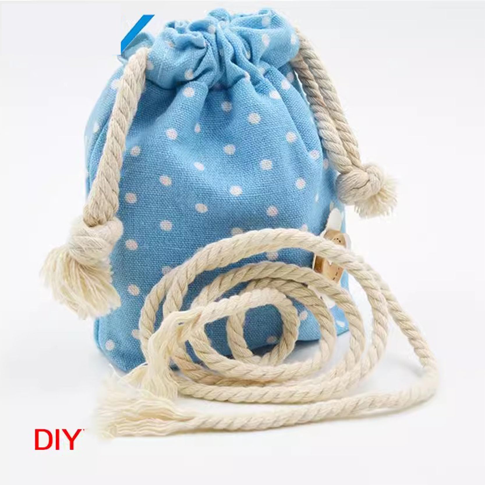 Cuerda de macramé de 8 mm, cuerda de algodón natural colorida, cuerda de macramé de 3 hebras trenzadas, suaves y gruesas, cuerda de 15 m/30 m, cuerda de cubierta para decoraciones de