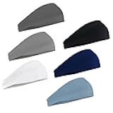 Sport Headbands for Men 6 Pack, Summer-Exclusive Lightweight Elastic Soft Fabric Non-Slip Men Hair Bands Hair Warp Running Cycling Sports Tennis Basketball Daily Workout