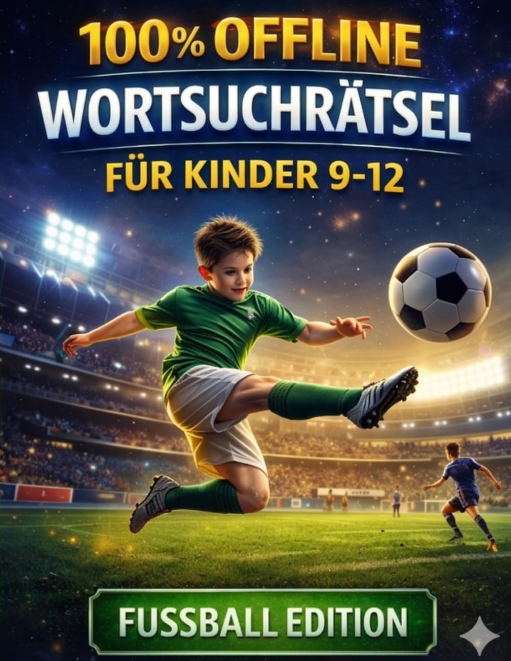 Fußball Wortsuchrätsel für Kinder – 100 % Offline Rätselspaß: 100 spannende Wortsuche-Challenges mit über 1000 versteckten Fußball-Begriffen – ... – Wortsuchrätsel für Kinder von 9–12 Jahren)