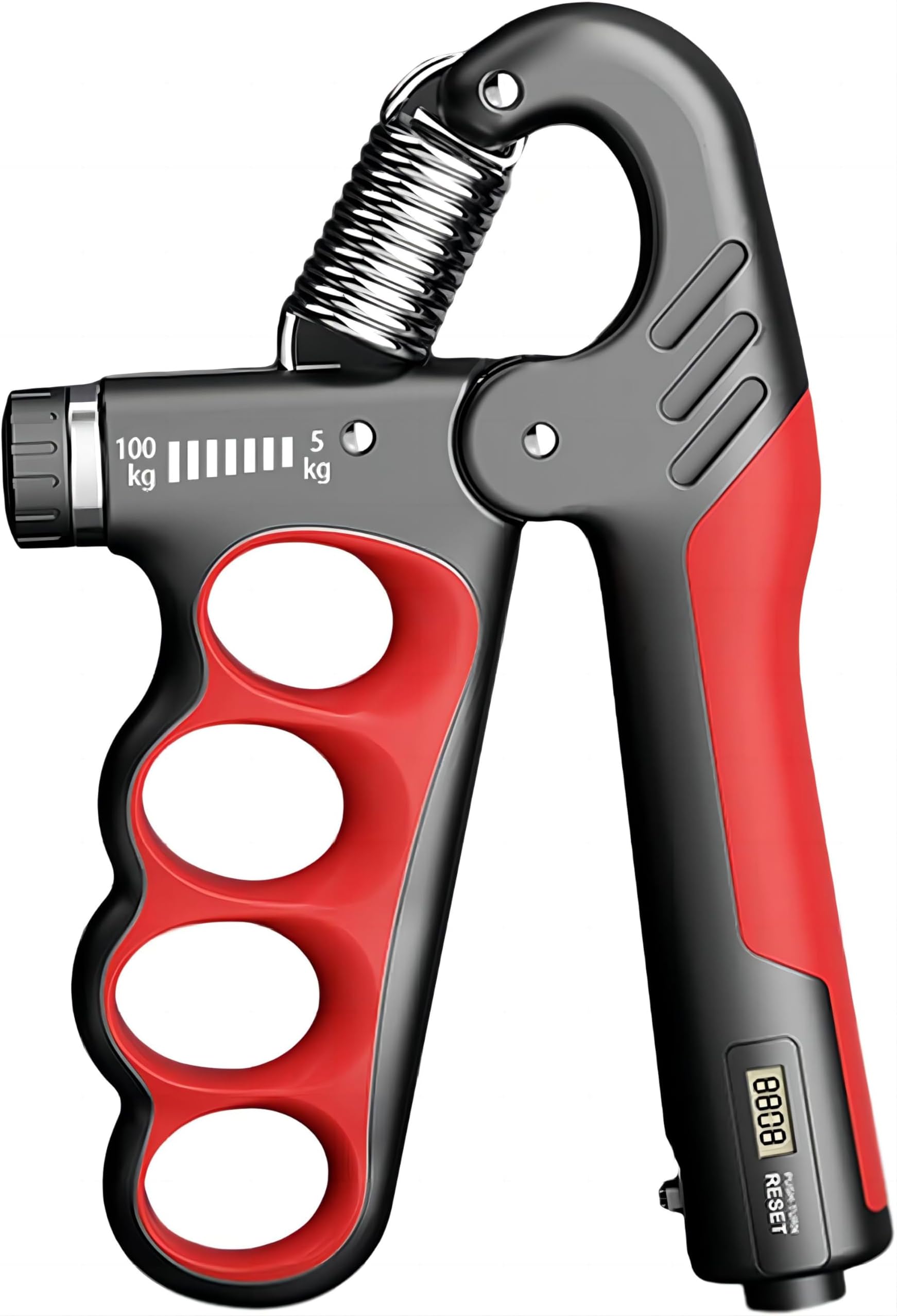 COOLBABY Grip Strength Trainer, Adjustable Resistance 5-100 Kg Grip Strengthener, Non-Slip Counting Hand Gripper For Muscle Building