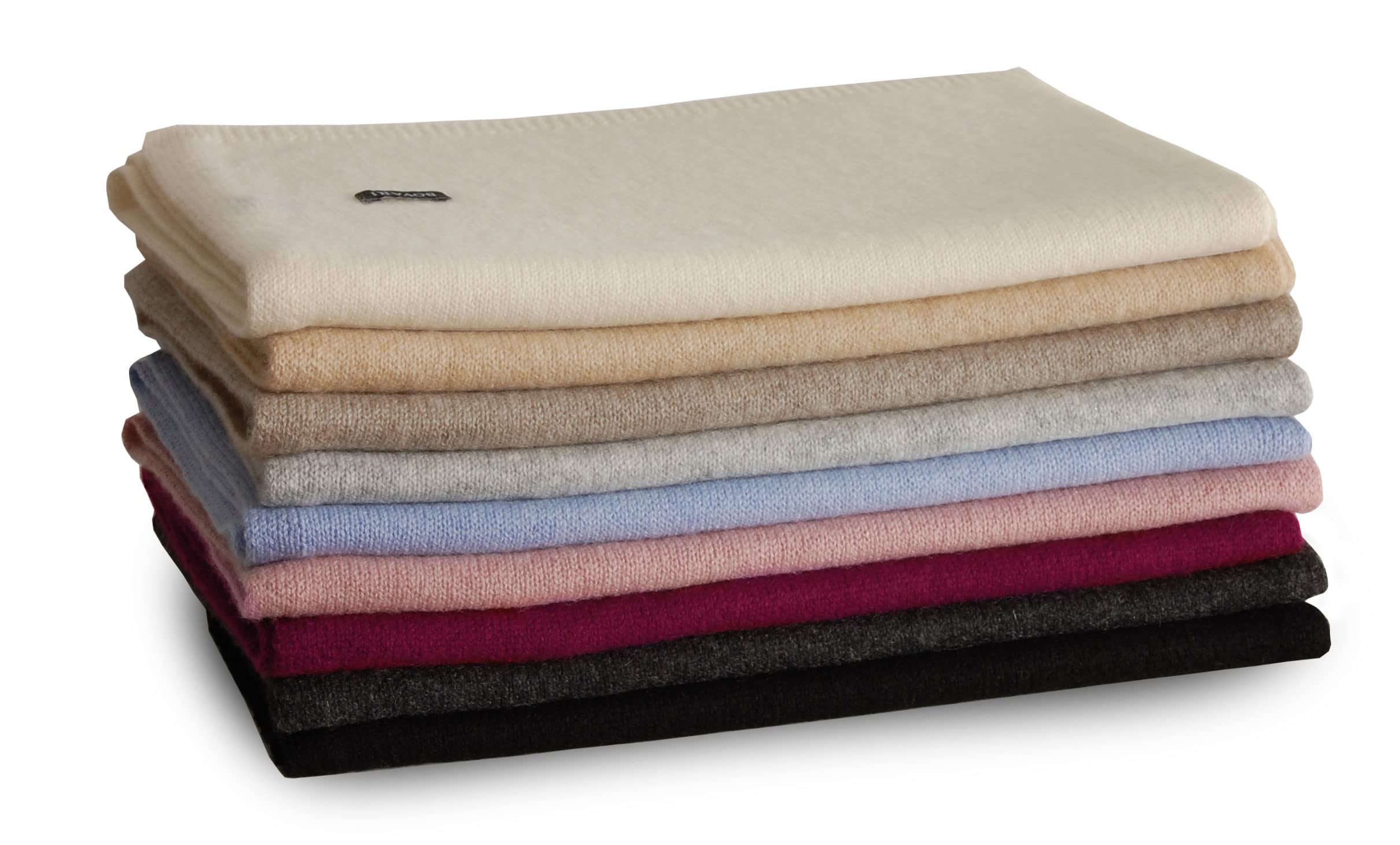 Bovari sciarpa 100% cashmere - donna/uomo - sciarpa accogliente in maglia di cashmere - alta qualità - misura 32 cm x 180 cm