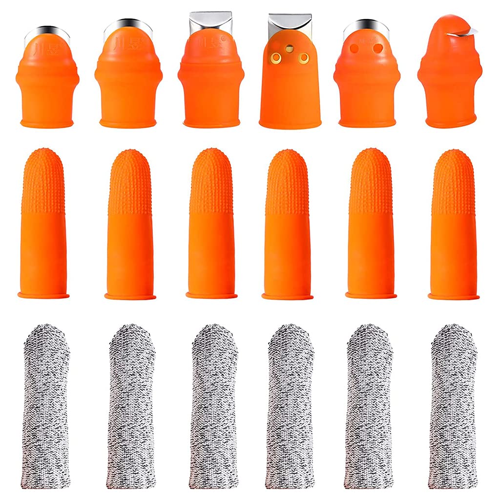 Xinsheinelry Garden Silicone Thumb Slicer Garden Tool Trimmer Scraper for Picking Potted Fruit and Vegetable Finger Finger Gardening