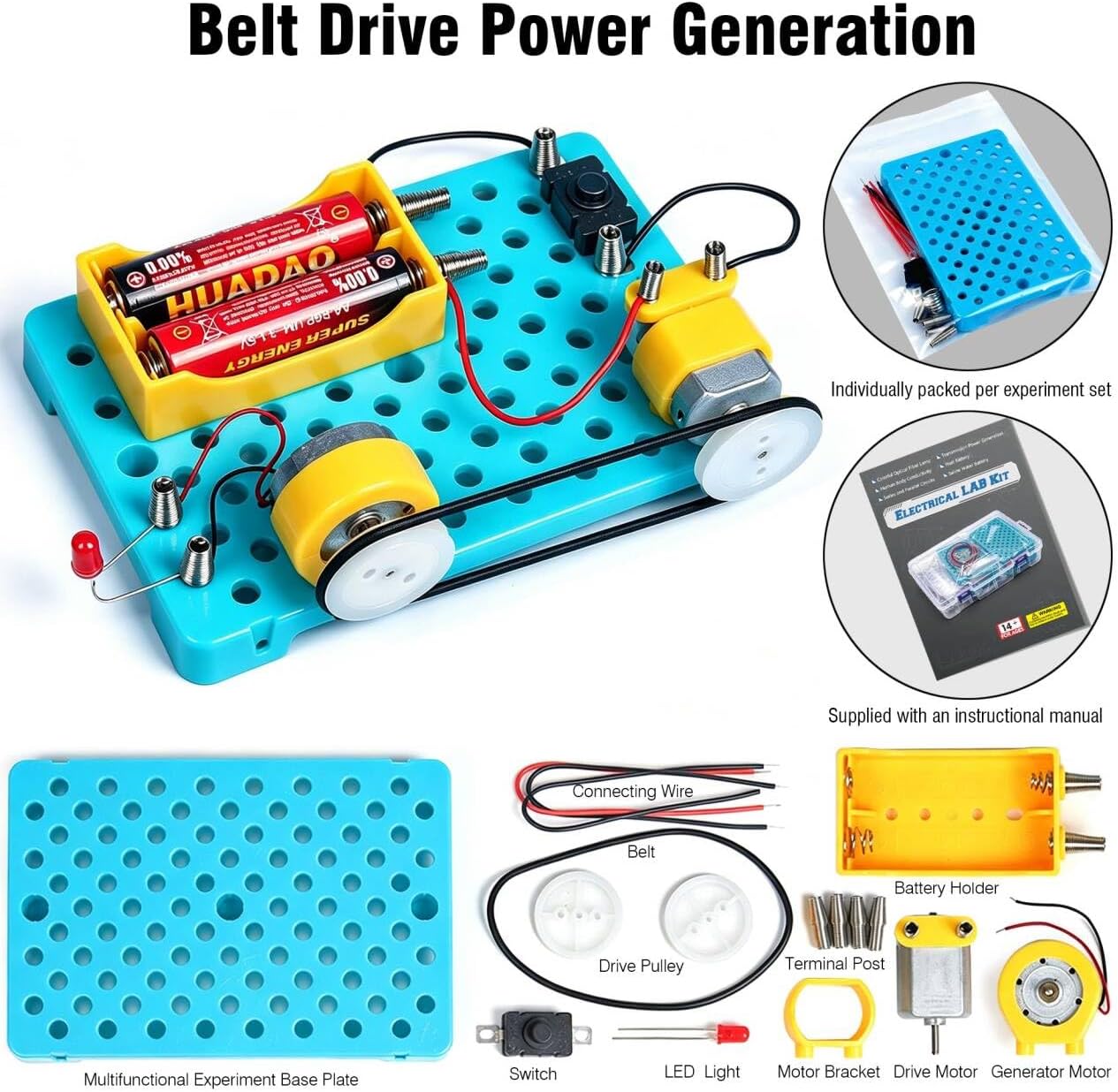 STEM Electric Circuit Kit for Kids Ages 8-15, Physics Electric Science Kit